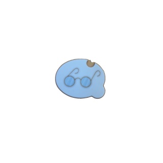 Token bleu lunettes - Nom d'un renard Game Factory - Pièce