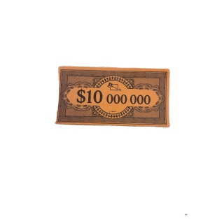 Billet 10M$ La Vente aux Enchères Parker - Pièce détachée