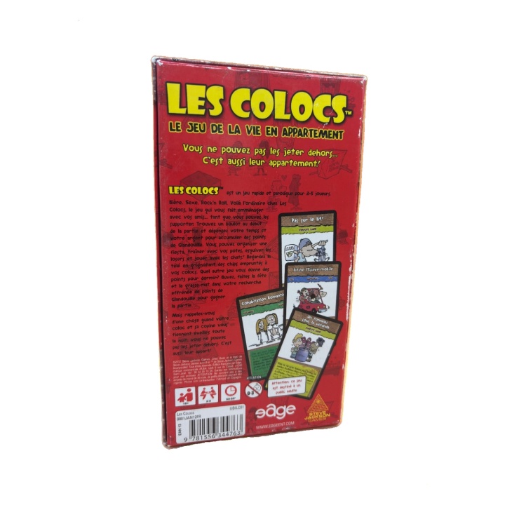 Les Colocs - Edge - Jeu de cartes famille 16 ans 2-5 joueurs -