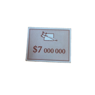 Carte argent $7M - La Vente aux Enchères Parker - Pièce détachée