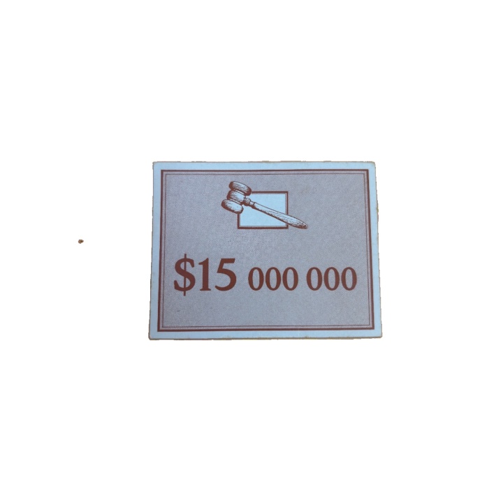 Billet 15M$ - La Vente aux Enchères Parker - Pièce détachée