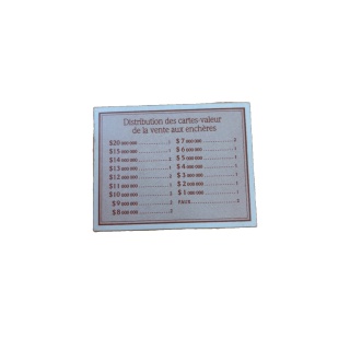 Carte distribution - La Vente aux Enchères Parker