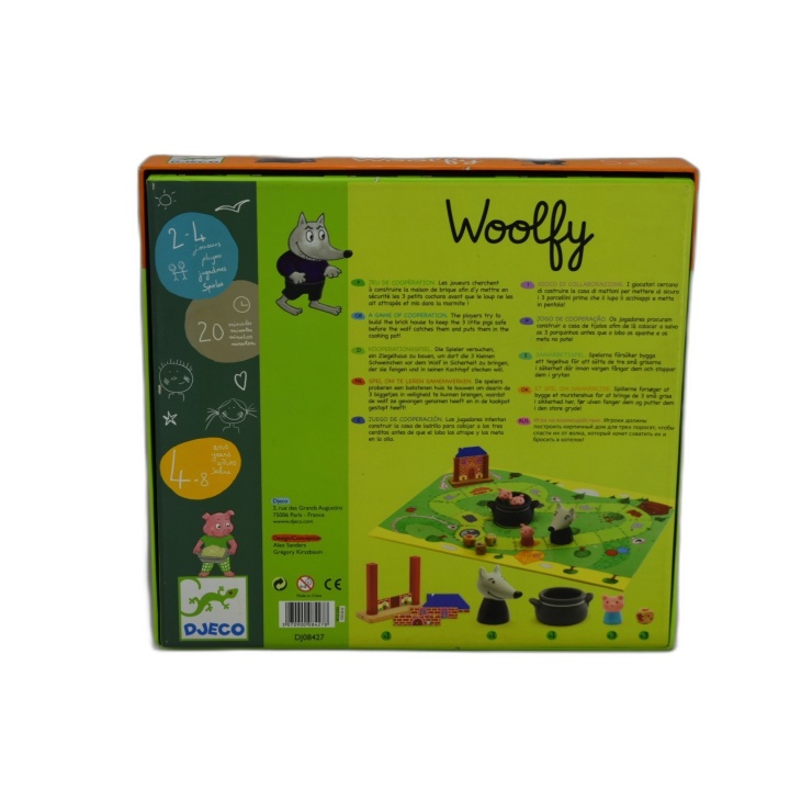 Woolfy Djeco - Jeu de Coopération 3 Petits Cochons - 2-4 Joueurs - 5 a