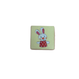 Tuile lapin bois - Noisette Range HABA - Pièce détachée