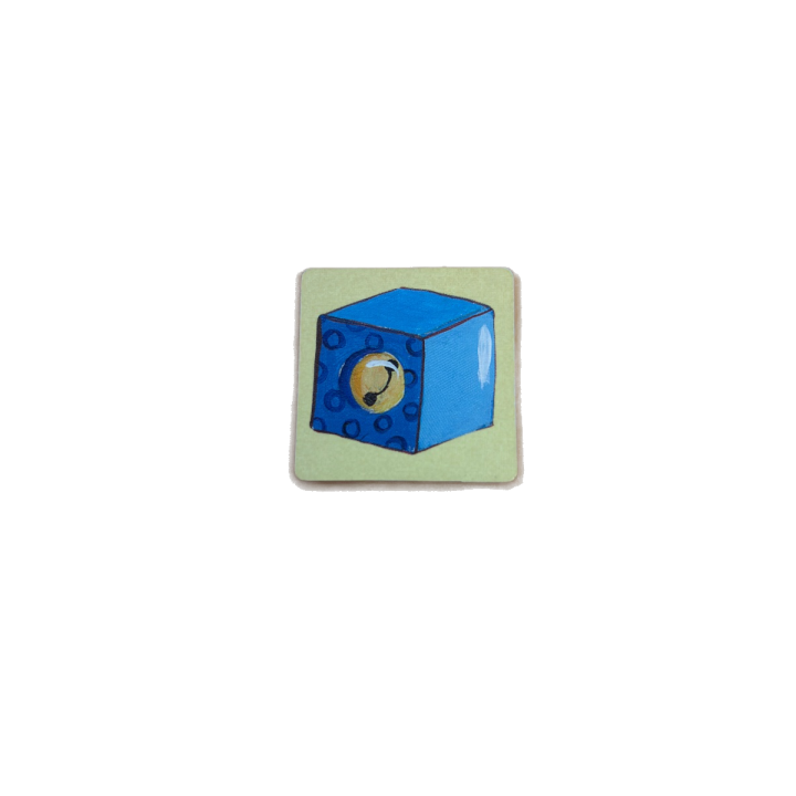 Tuile cube bleu — Noisette Range HABA — Pièce détachée