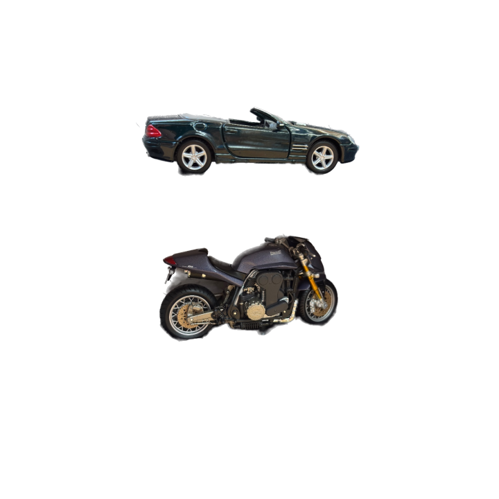Pack 2 Vehicules Maisto Dream Team Mercedes SL + Munch Mammut