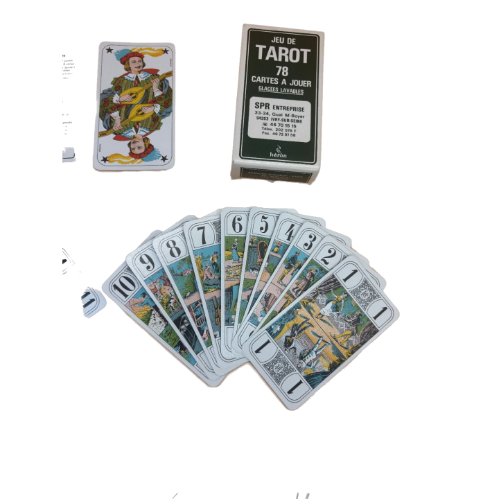 Jeu de Tarot 78 Cartes - Heron - Jeu de cartes classique -