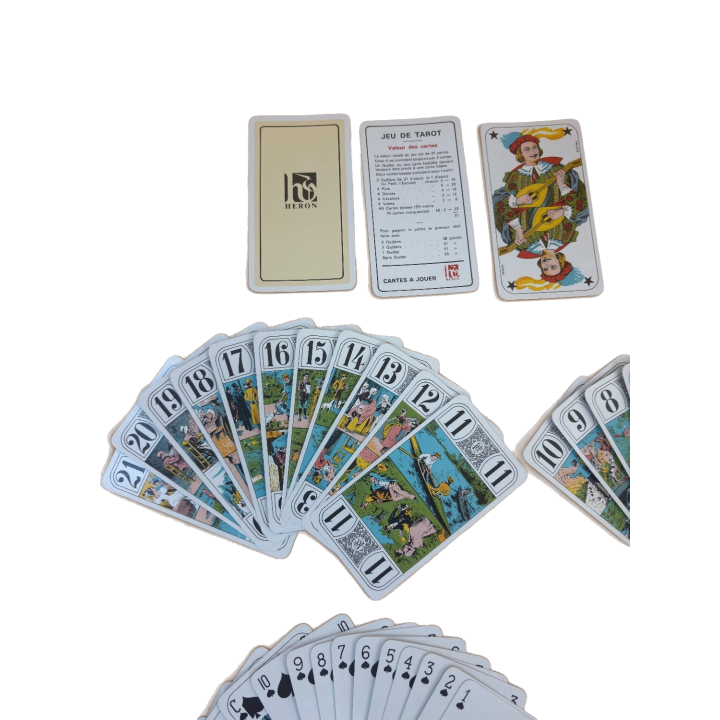 Jeu de Tarot 78 Cartes - Heron - Jeu de cartes classique -