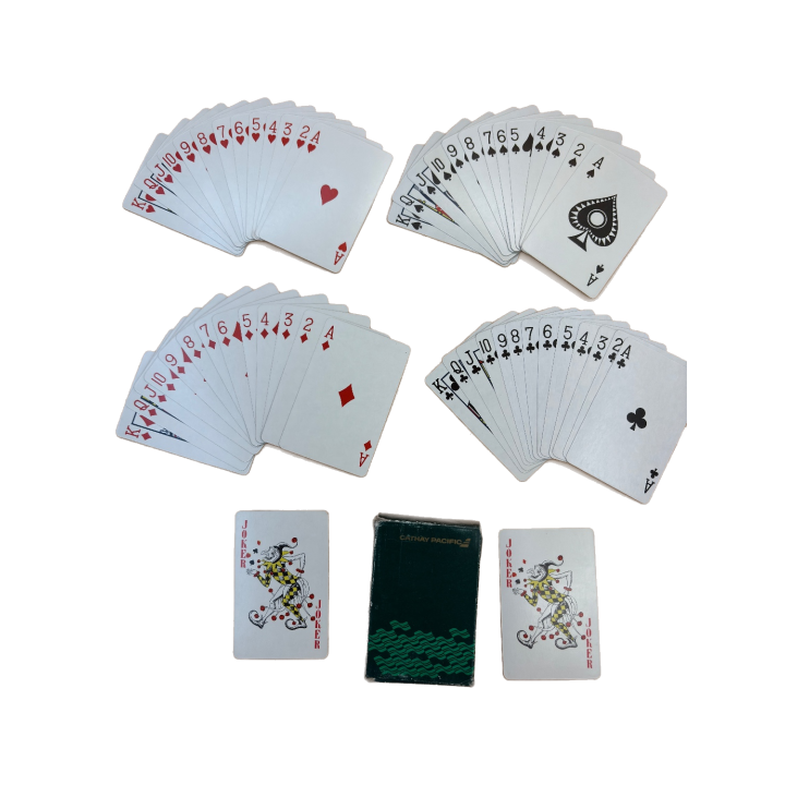 Jeu de Cartes Cathay Pacific - 52 Cartes Publicitaires Vintage -