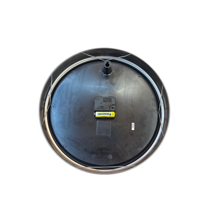 Horloge Murale Quartz - Cadre Metal Bronze - Cadran Blanc