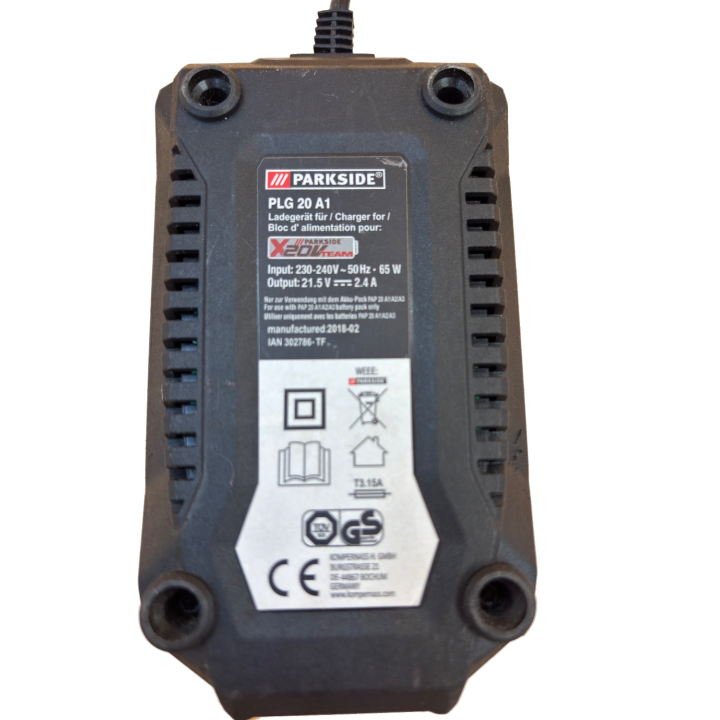 Chargeur Parkside PLG 20 A1 - 20V Li-Ion 2.4A - Batterie X20V