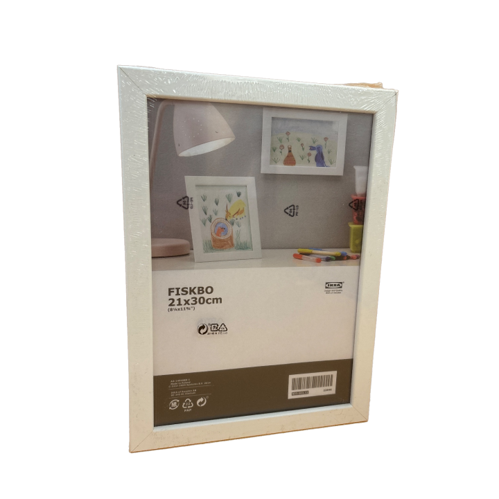 Cadre Photo FISKBO IKEA Blanc 21x30cm - Decoration Murale -
