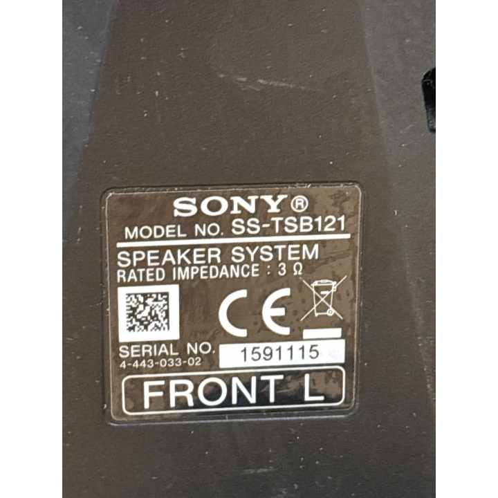 Enceintes Sony SS-TSB121 Home Cinema - Paire Avant L/R 3 Ohms -