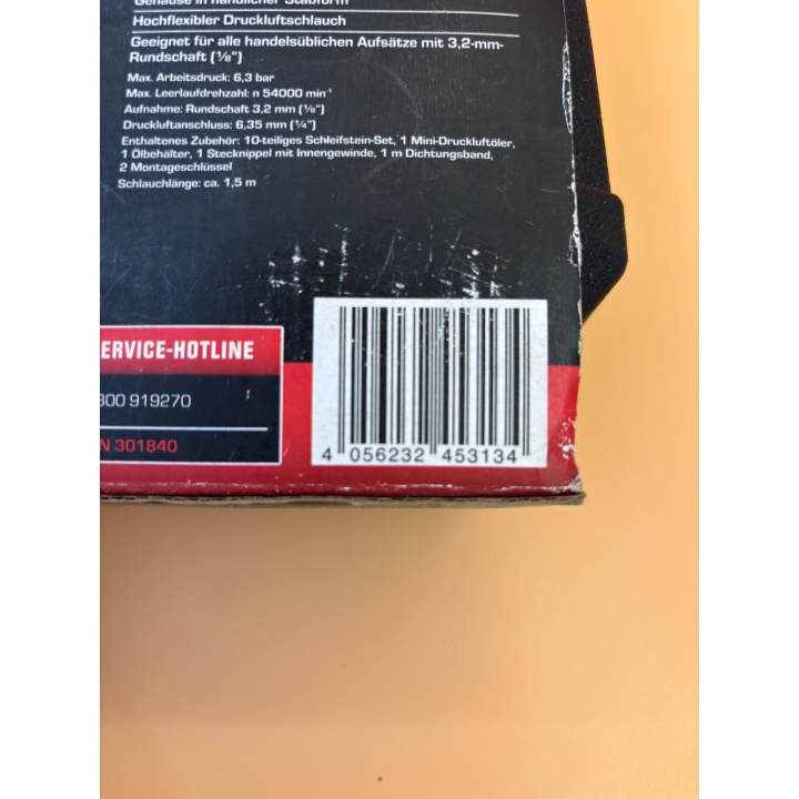 Mini-Meuleuse Pneumatique PARKSIDE PDMS 6.3 A1 6.3 bar +
