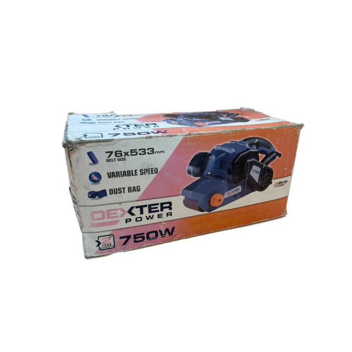Ponceuse à bande Dexter Power 750W 76x533mm vitesse variable -