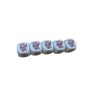 Poker Dice - 5 Des Cartes a Jouer - Jeu de des 8 ans 2-6 joueurs