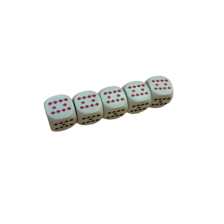 Des Poker - Lot 5 Des Cartes Jeu 8 ans 2-6 joueurs - Occasion