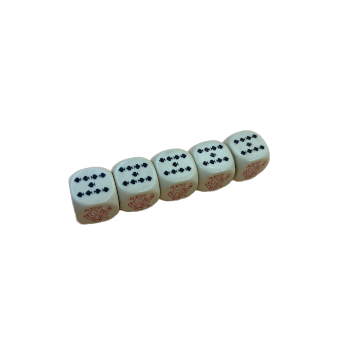 Des Poker - Lot 5 Des Cartes Jeu 8 ans 2-6 joueurs - Occasion