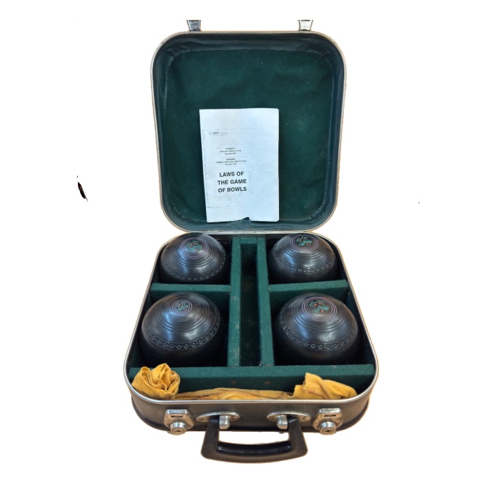 Jeu de Boules Super Grip - 4 boules vintage mallette - Jeu