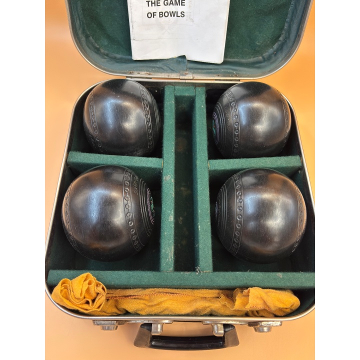 Jeu de Boules Super Grip - 4 boules vintage mallette - Jeu