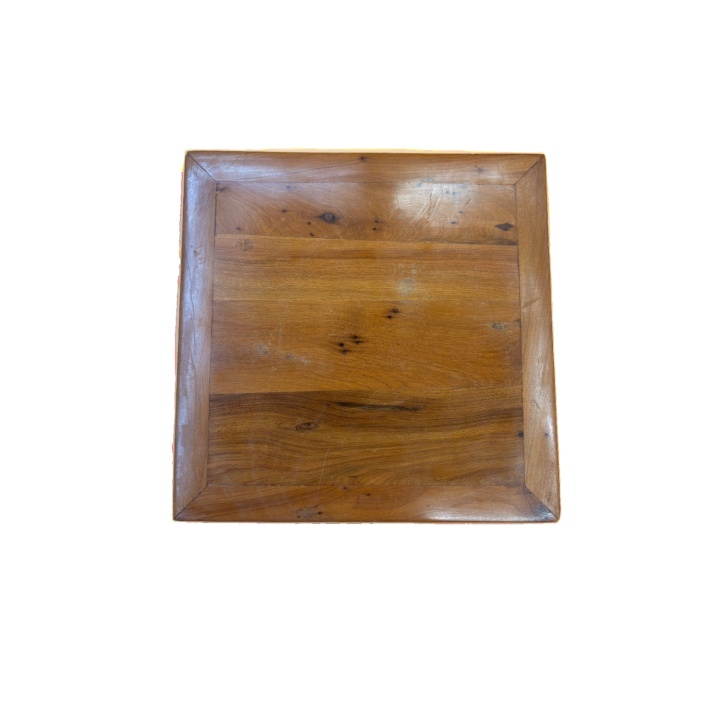 Echiquier Bois Massif - Plateau Marqueté - Jeu Echecs Vintage -