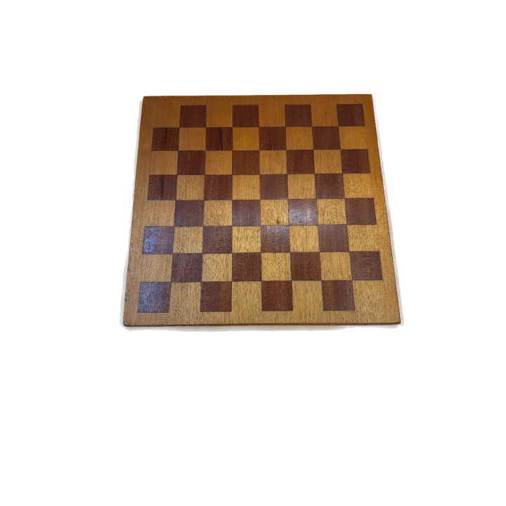 Echiquier bois marqueterie - Plateau echecs 2 joueurs - Occasion