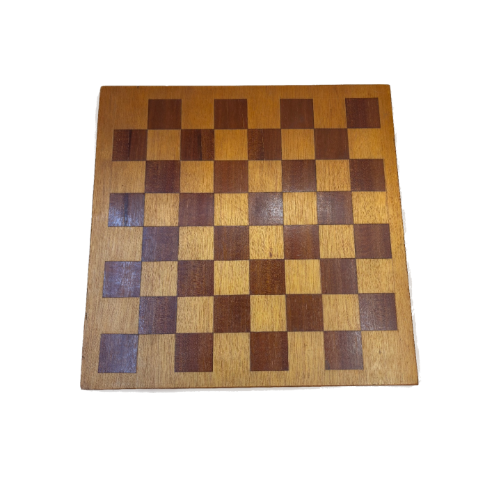 Echiquier bois marqueterie - Plateau echecs 2 joueurs - Occasion