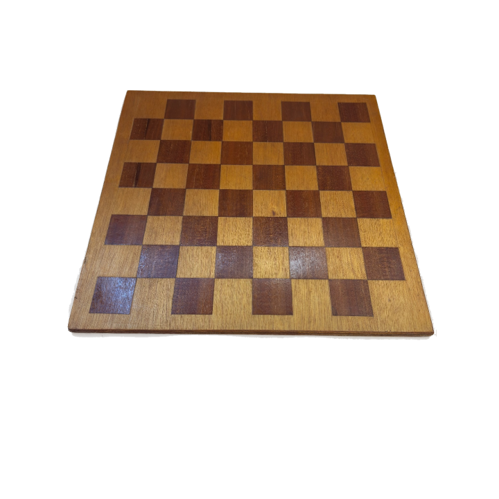 Echiquier bois marqueterie - Plateau echecs 2 joueurs - Occasion