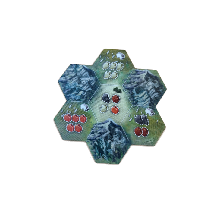 Tuile terrain 7 hexagones - Montana - Blackrock Games