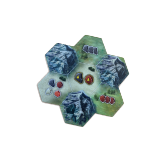 Tuile terrain hexagonale Montana - Blackrock Games