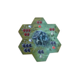 Tuile hexagonale montagne - Montana Blackrock Games