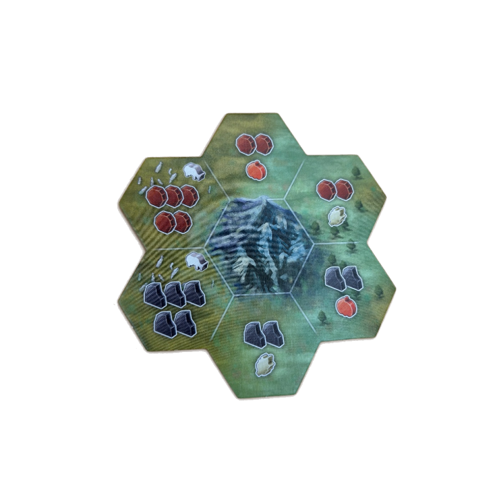 Tuile hexagonale montagne - Montana Blackrock Games