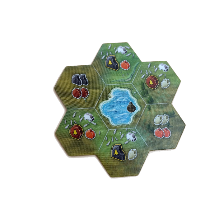 Tuile hexagonale terrain — Montana — Pièce détachée