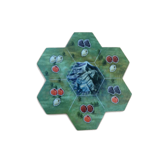 Tuile hexagonale montagne - Montana Blackrock Games