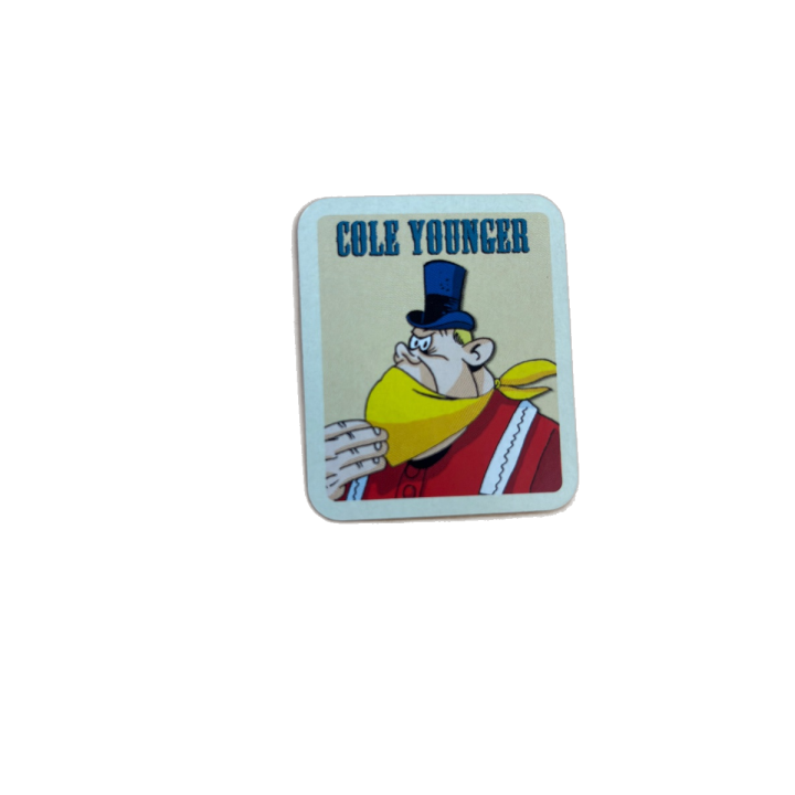 Jeton Cole Younger Lucky Luke Wanted MB Jeux
