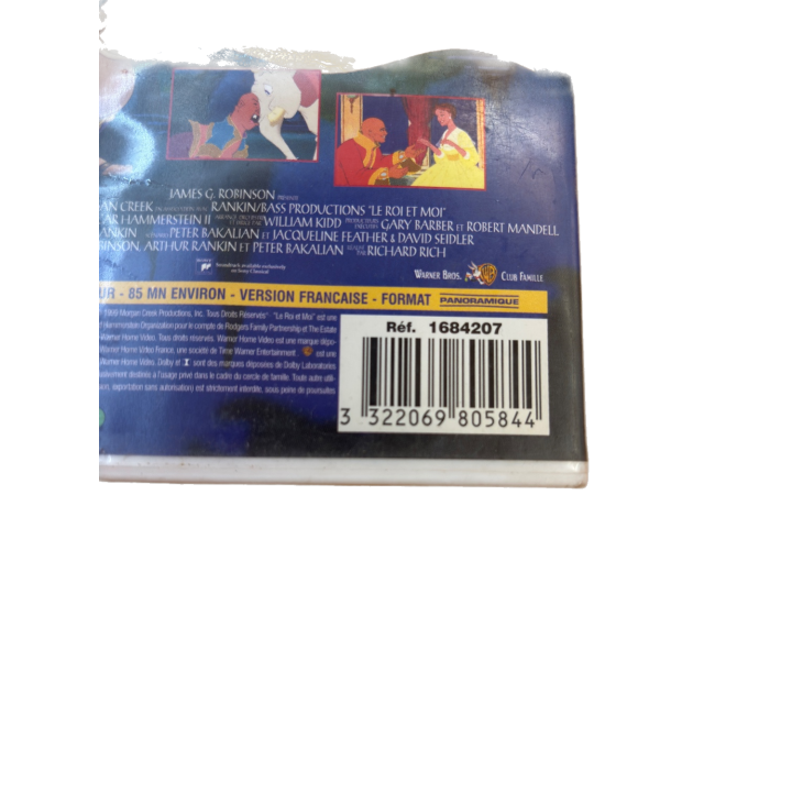 Le Roi et Moi - Warner Bros - Film musical famille - VHS Version