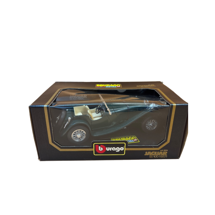 Jaguar SS 100 1937 - Bburago - Voiture miniature metal 1:18