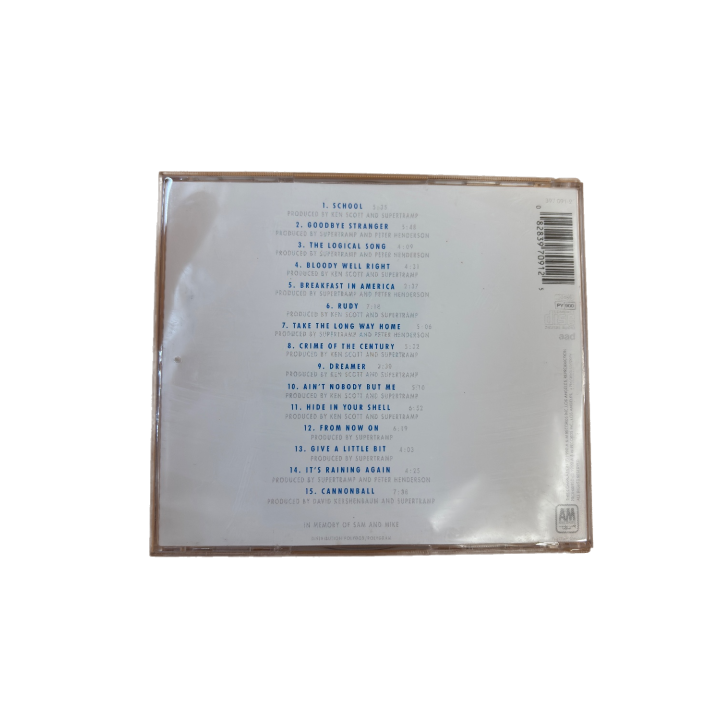 Supertramp - The Very Best Of - CD Album Compilation Rock -