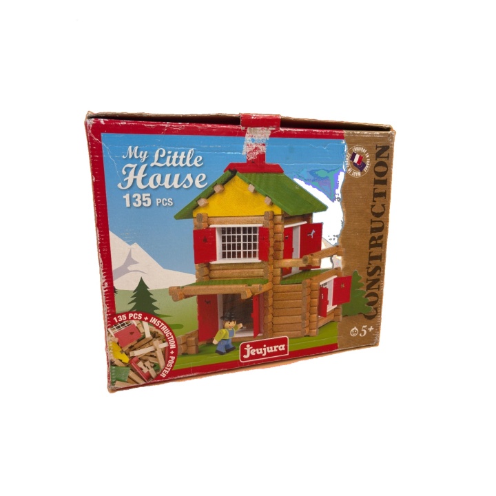 Mon Chalet en Bois - Jeujura - Jeu construction 5 ans 135 pieces