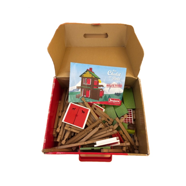 Mon Chalet en Bois - Jeujura - Jeu construction 5 ans 135 pieces
