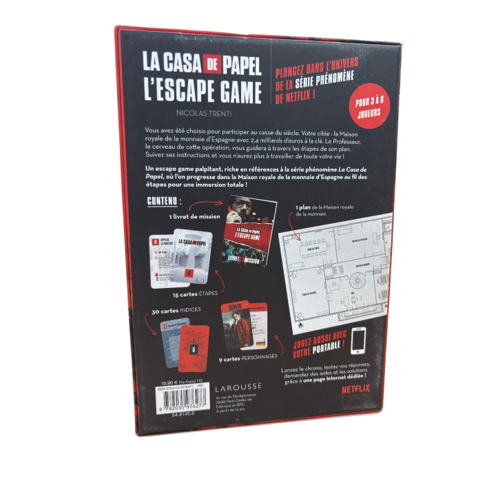 La Casa de Papel - Larousse - Jeu cooperatif escape game 14 ans