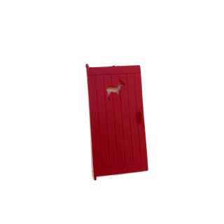 Porte rouge cerf - Mon Chalet Jeujura - Pièce détachée
