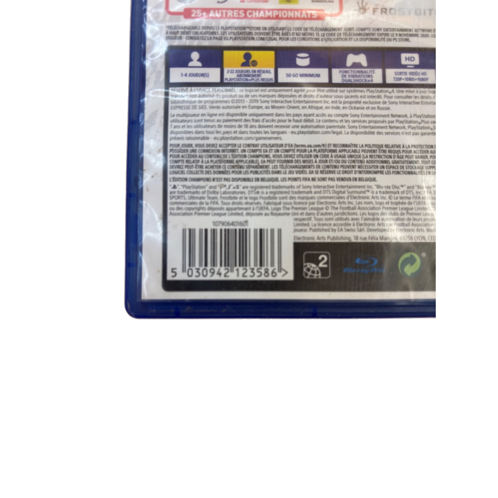 FIFA 20 - EA Sports - Jeu de sport PS4 +3 ans 1-4 joueurs -