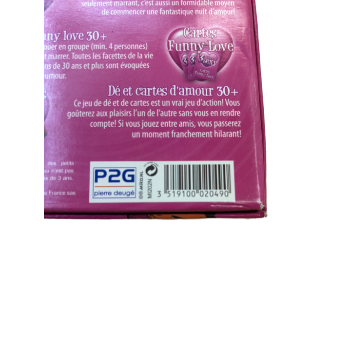 3 Jeux Sexy - P2G - Jeu de cartes ambiance +30 ans 2-4 joueurs -