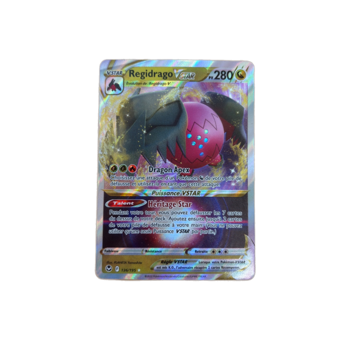 Regidrago VSTAR 136/195 - Pokemon - Carte cartes FR Ultra Rare -