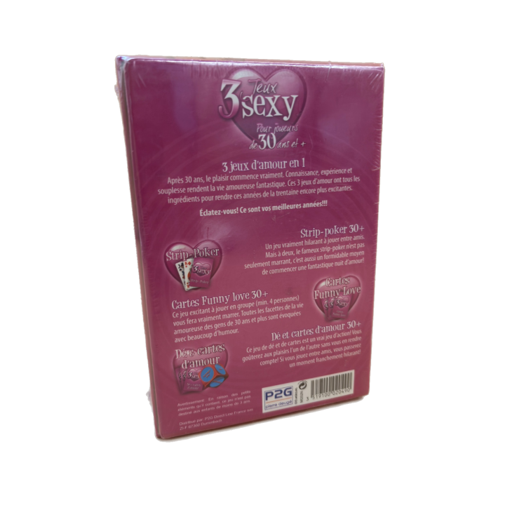 3 Jeux Sexy - P2G - Jeu de cartes adulte +30 ans 2-4 joueurs -