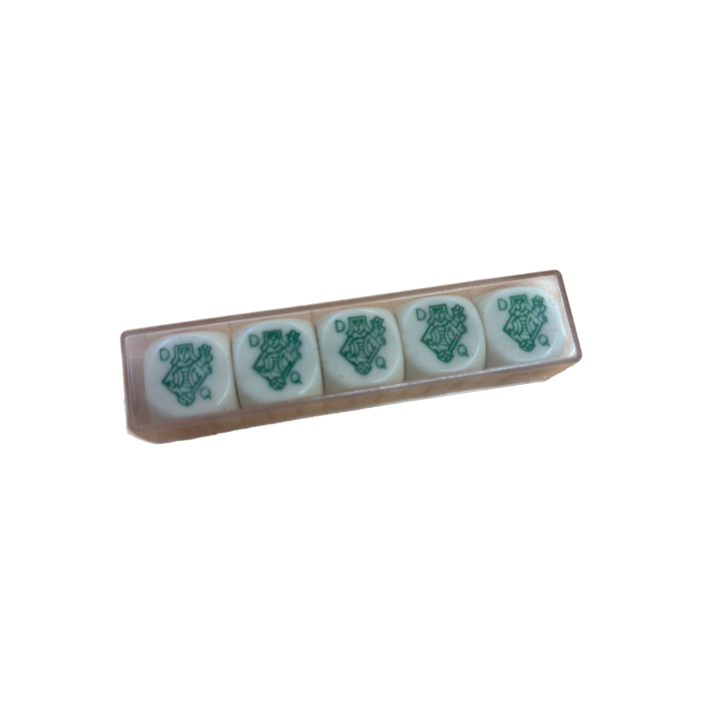 Jeu de Poker Dés - 5 dés cartes à jouer - Jeu de dés 8 ans 2-6