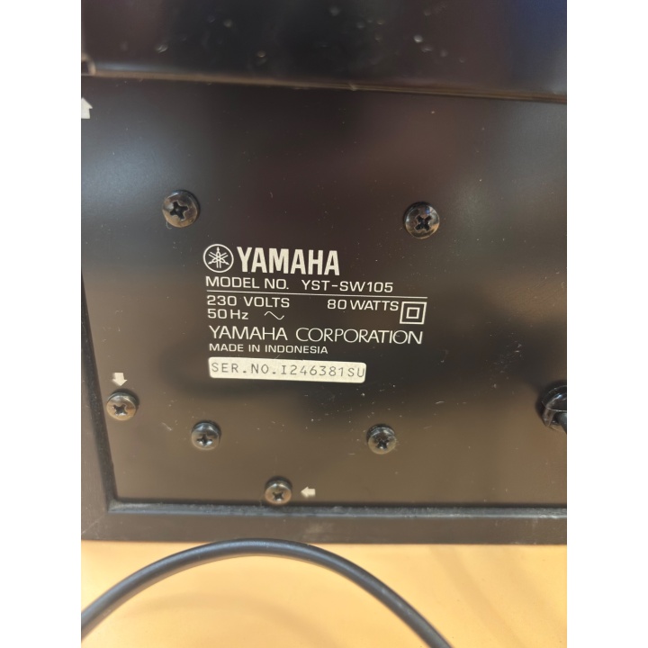 Yamaha YST-SW105 - Subwoofer Actif Advanced Y.S.T 80W - Occasion
