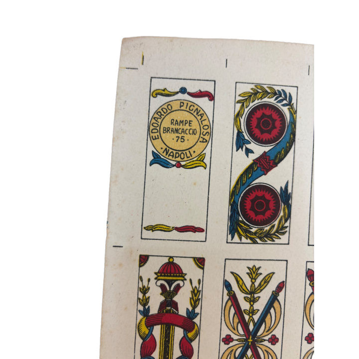 Planche cartes napolitaines - Pignalosa - Cartes traditionnelles