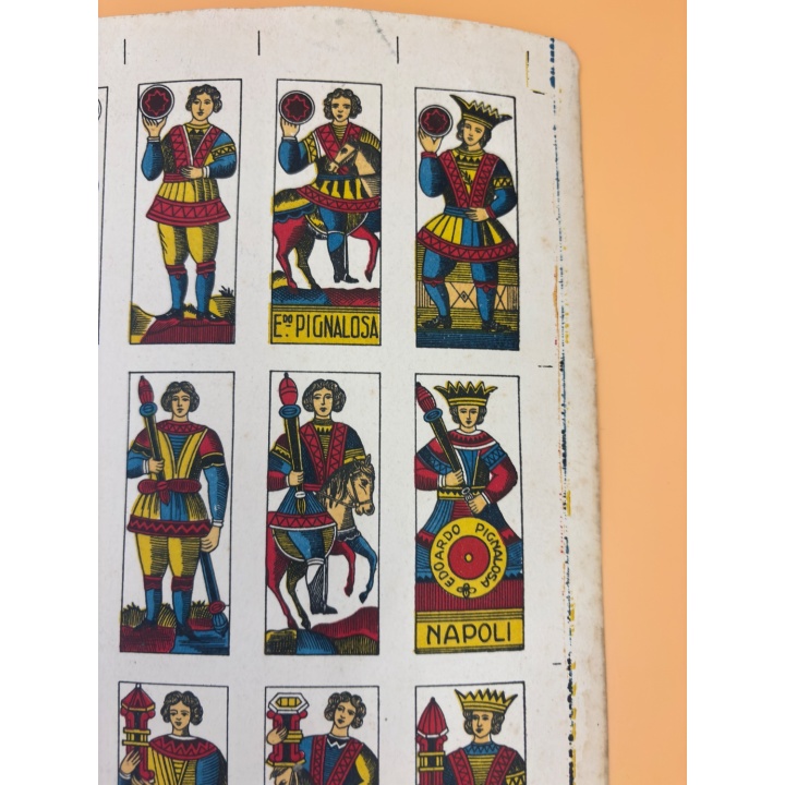 Planche cartes napolitaines - Pignalosa - Cartes traditionnelles